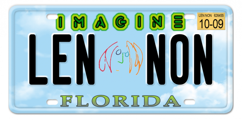 Imagine specialty plate